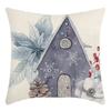 Christmas Throw Pillowcase Home Nordic Holiday Decoration Linen Super Soft Short Plush Sofa Pillowcase