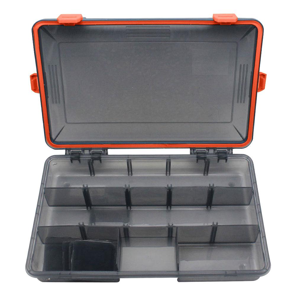 Portable Fishing Tackle Boxes Waterproof Multi-function Fish Tool Storage Organizer Compartments Removable Dividers Fishing Tool