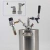 Mini-Fass Ball Lock Zapfhahn Spender Inklusive 50cm Silikonschlauch 304 Edelstahl Spender Homebrew Spear