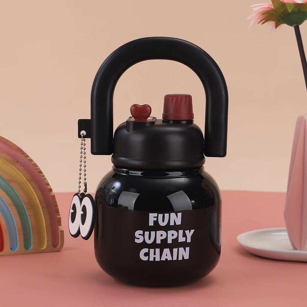 650ml Drink Double Large Capacity Plastic Thermos Cup Gift Water Fashion Cups