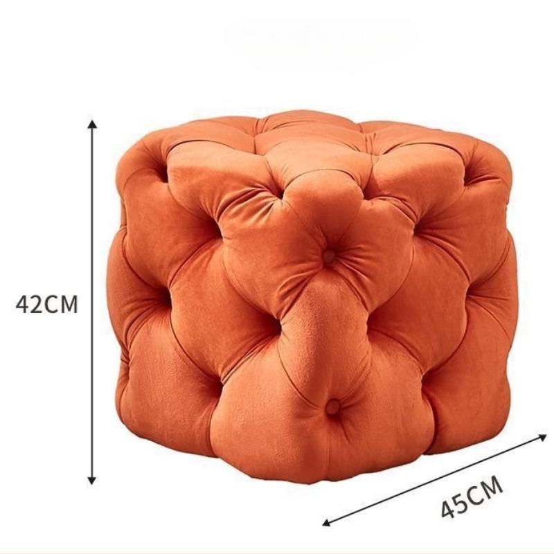 Nordic Stool Living Room Sofa Side Footrest Modern Bedroom Dressing Table Stool Hall Entrance Footrest Home Decoration Furniture