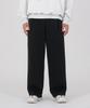 Opeumeideu [Fleece Lined] Wide Pintuck Balloon Sweatpants Training Pants_Black