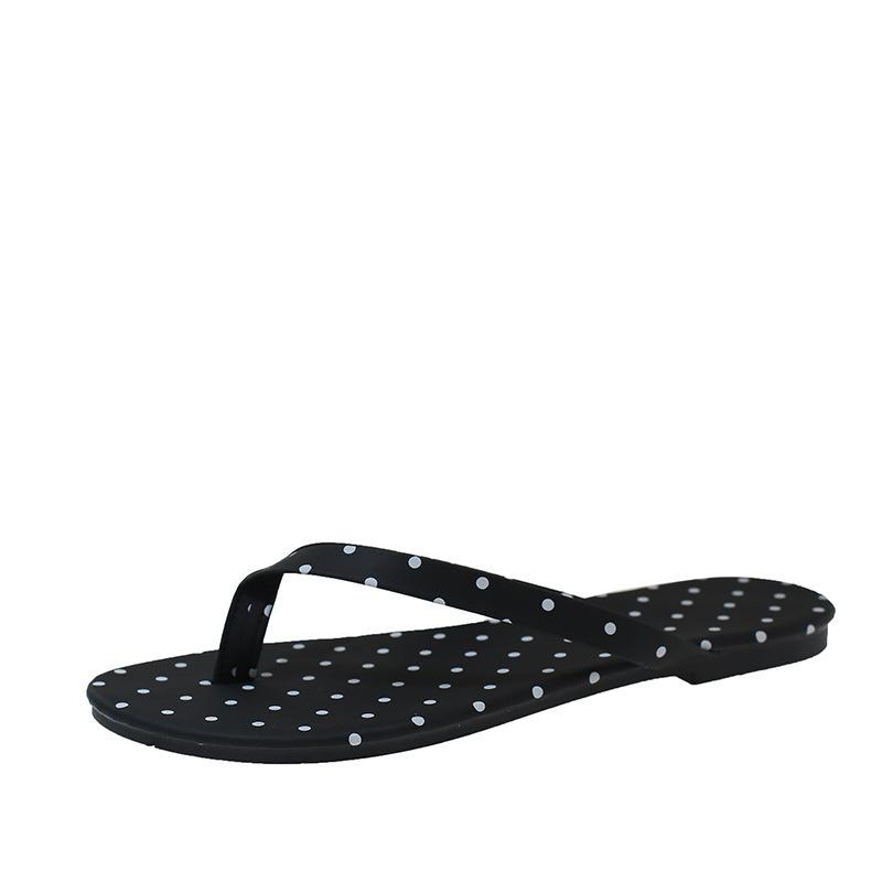 Korean Polka Dot Flip-Flops - Soft, Non-Slip Women's Sandals for Summer Style & Outdoor Wear