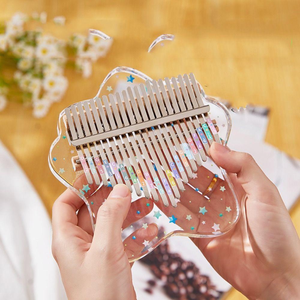 Toy Gift Finger Thumb Piano 17 Keys Kalimba Fun Finger Piano