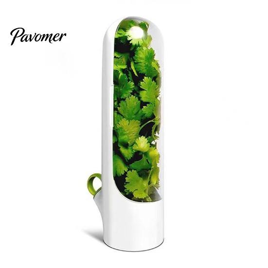 Contenitore per Porta Laterale del Frigorifero Salva Erbe per Frigorifero, Contenitori per Baccelli Coriandolo, Contenitore per Freschezza Verdure, Fresh Keeper, Prezzemolo, Asparagi