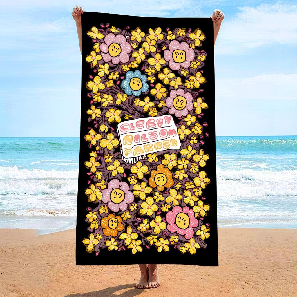 70x140 Microfiber Custom Printed Beach Towel - Absorbent & In Stock