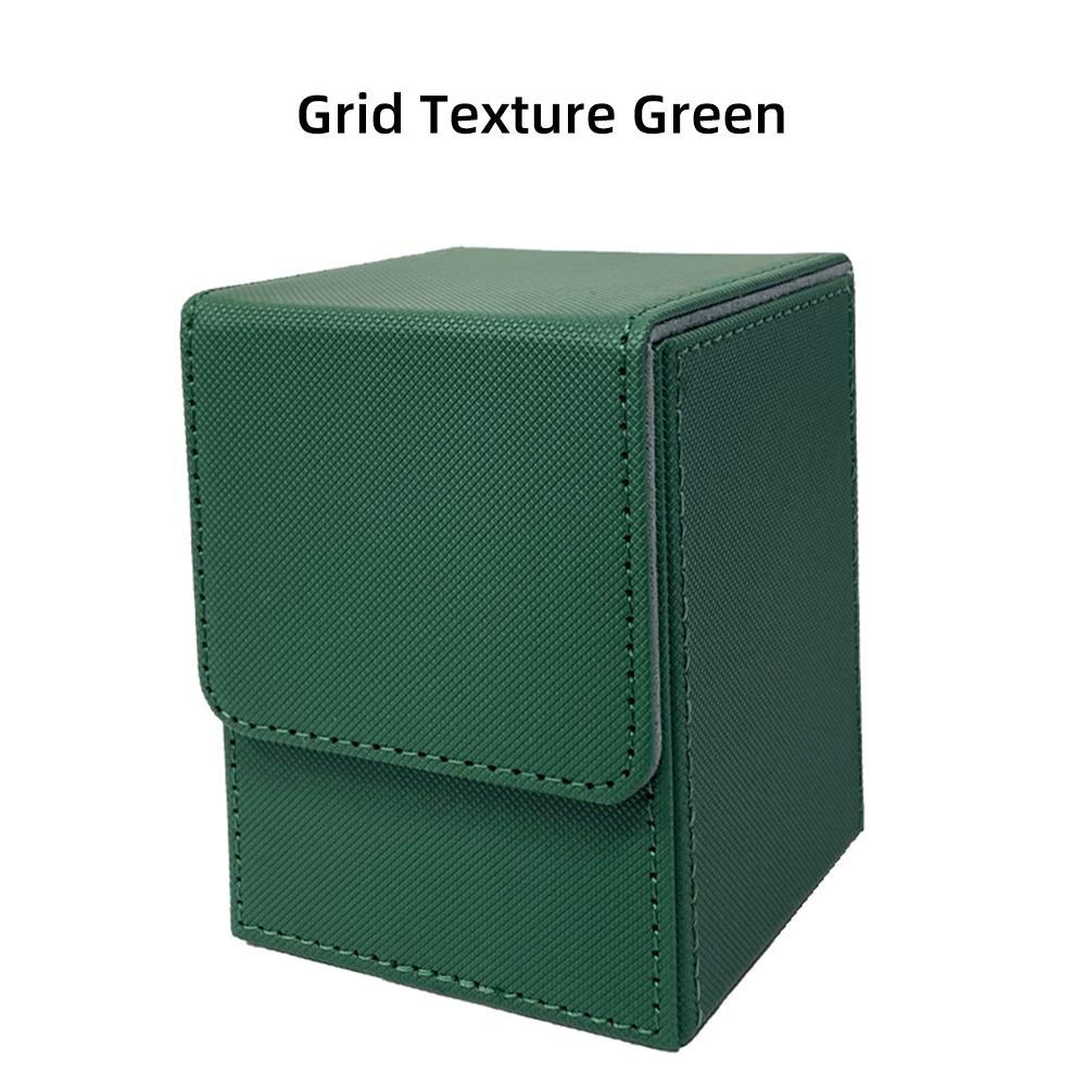 Torson High Quality PU Leather Trading Card Storage Box Hot Sale Hand Sewn TCG/CCG/LCG Game Deck Boxes for Card Deck Storage