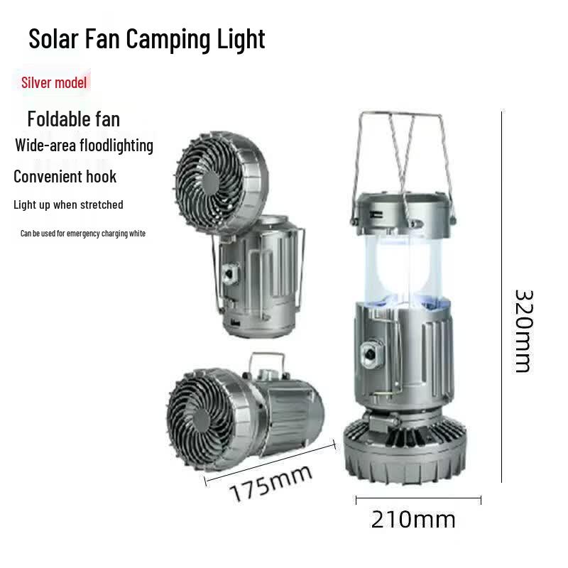Lishi Solar Outdoor Fan & Tent Light