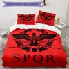 3pcs SPQR Roman Eagle1 pattern bedding set duvet cover set includes duvet cover &pillowcases, perfect all season bedroom decoration & gift