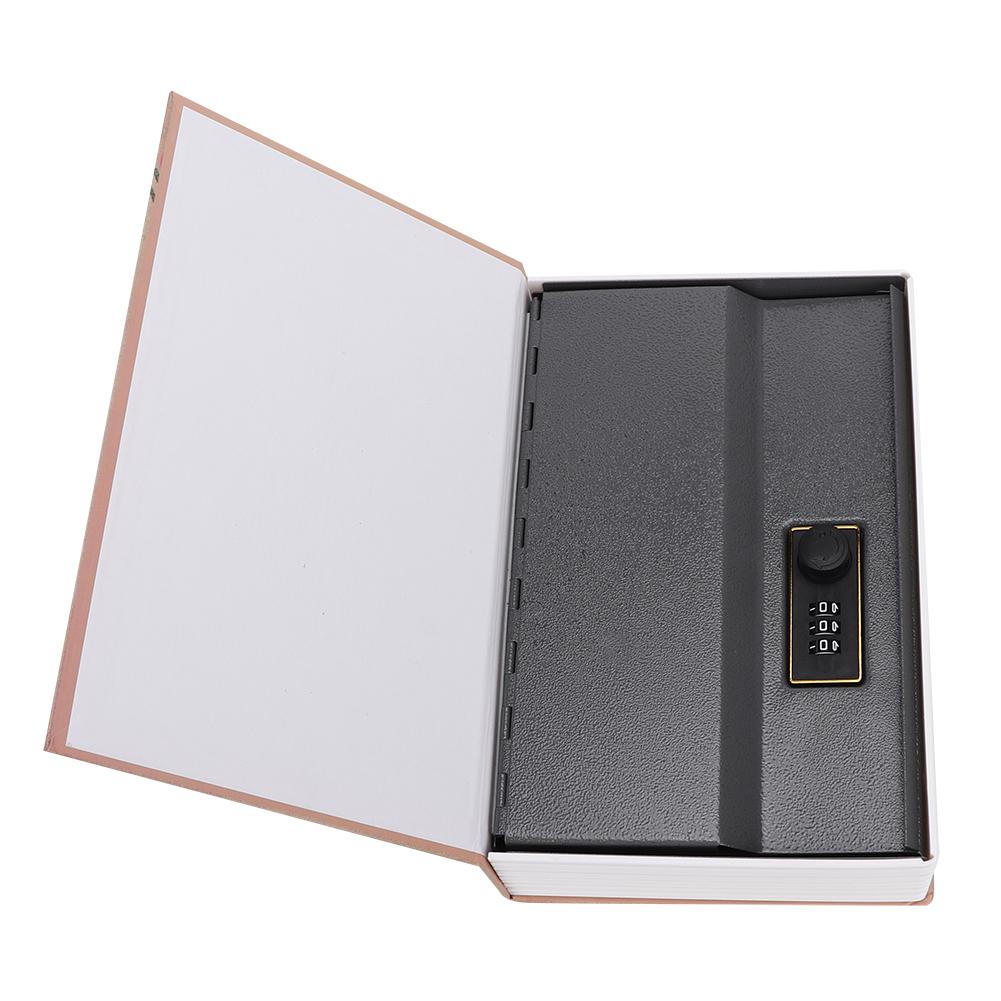 Cassaforte Diversiva A Forma Di Libro In Vera Carta, Con Codice Di Blocco/ Chiave, Cassaforte A Forma Di Libro Sfogliabile (chiave M, Dizionario Nero