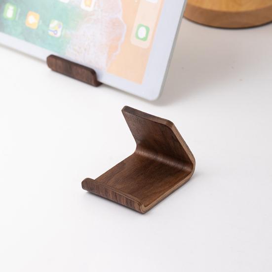 Mobile Phone Stand Walnut Solid Wood Phone Stand Creative Desktop Support Rack for Home