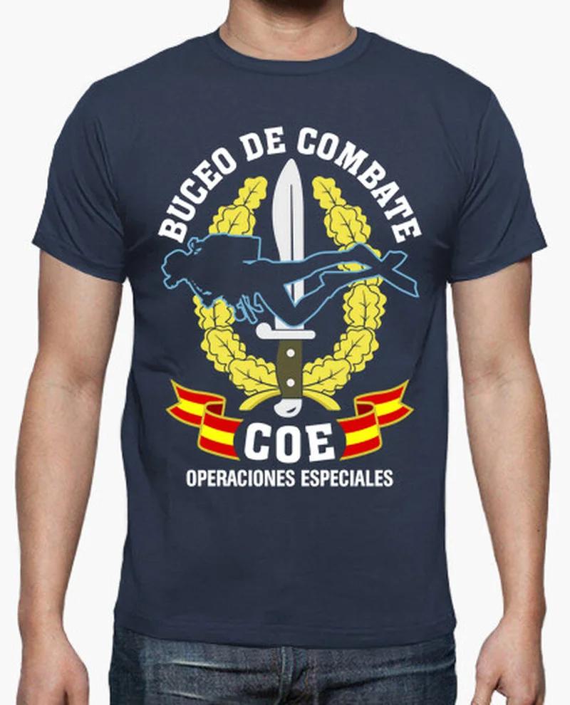 Spainsh COE Combat Diving Operaciones Especiales TShirt Short Sleeve Casual Cotton ONeck Unisexs T Shirts