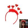 Shimmering Love Heart Hairhoop Glitters Hairband for Adult Teens Party Gathering Headwear Valentine Festival Accessories