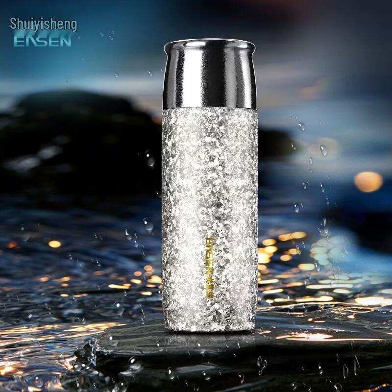 Shui Yisheng T862 Titanium Insulated Water Bottle, 420ml Weak Alkaline