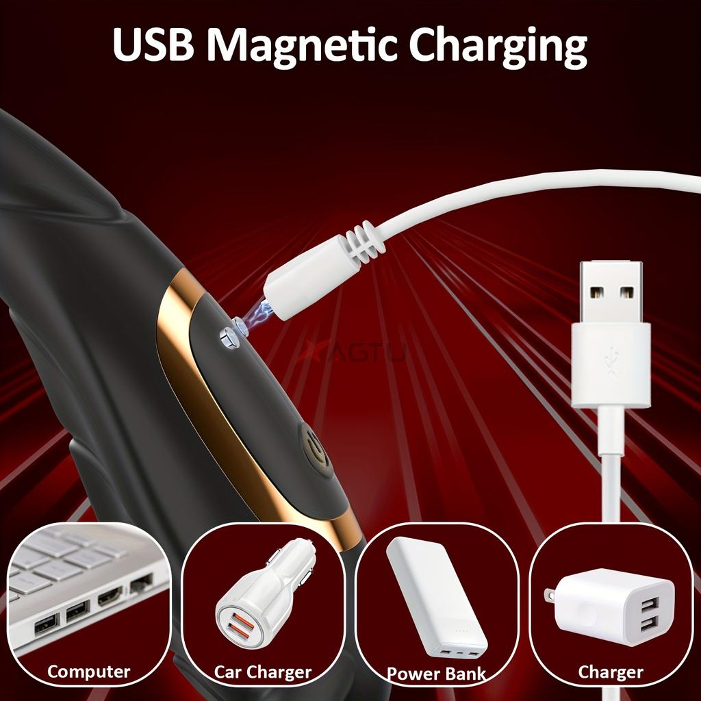 Prostate Massager Sperm Lock Ring 10 Frequency Vibration Mode Scorpion Tail Anal Plug, Suitable for Men and Couples Adult Products Sex Toys Penis Ring