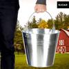 KADAX Wiadro Wiaderko Ogrodowe Ocynkowane metalowe 12 L