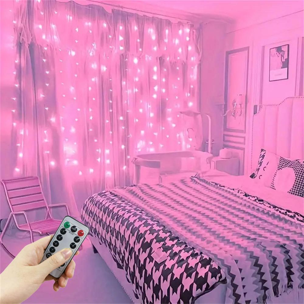 Home Decoration LED Curtain Lights Fairy Christmas Garland On The Window USB 8 Modes Light String Wedding Party New Year 2026