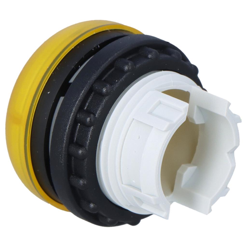 M22-LY lamp, flat head, yellow