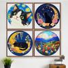 Animal Printed Cross Stitch Kit DIY 11CT Embroidery Craft Set Home Decor