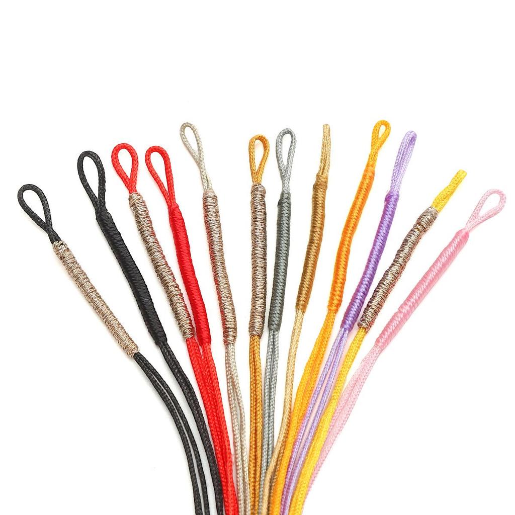 1mm Złoty Drut Tkany Sznur: Ręcznie robiona nić poliestrowa do tworzenia bransoletek i biżuterii DIY