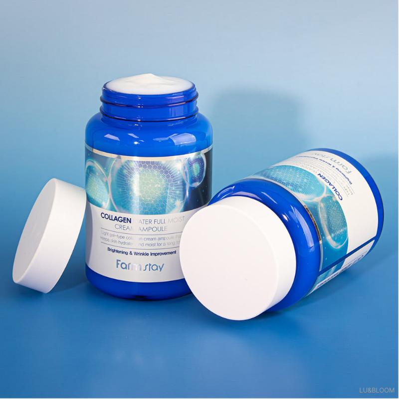 Farmstay Collagen Water Full Moist Cream Ampoule 250ml (+Free gift)