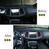 Red Center Console Air Condition Vent Outlet Trim Cover For Dodge Challenger 15+