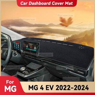 Pour MG MG4 EV 2022-2024 Tapis de Couverture de Tableau de Bord de Voiture Pare-Soleil Coussin Éviter la Lumière Tapis Instrument Tapis de Protection Accessoires