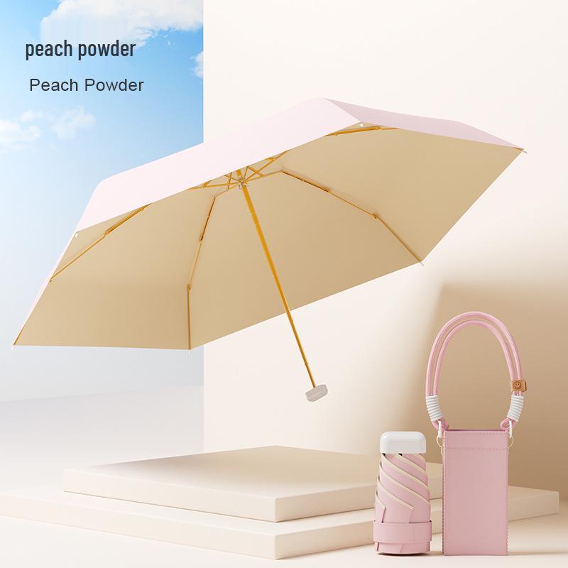 Women's Mini Anti-UV Sunshade Umbrella - Portable, Dual-Use for Sunny & Rainy Days