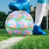 Pink Pig Cartoon Indoor Soccer Ball Size 5 Colorful All Ages Machine Stitched PVC Competition Ready Durable High-Bounce
