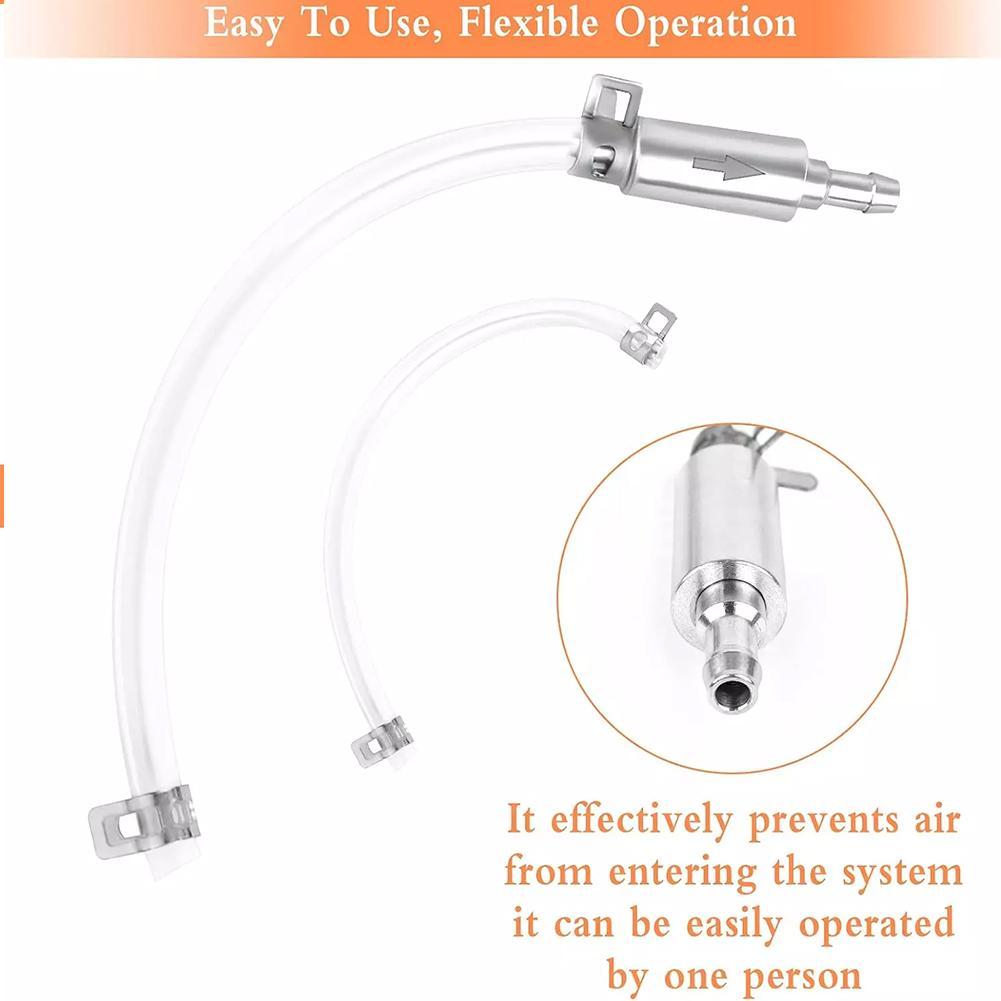 Motorcycle Brake Bleeding Oil Change Pump Tool One Way Valve Tube Hydraulic Clutch Valve Tube Set Auto Accessories