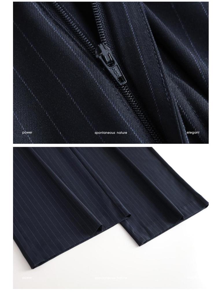 2026 Spring Women's Grey Wide-Leg High-Waisted Drapey Suit Pants, Floor-Length