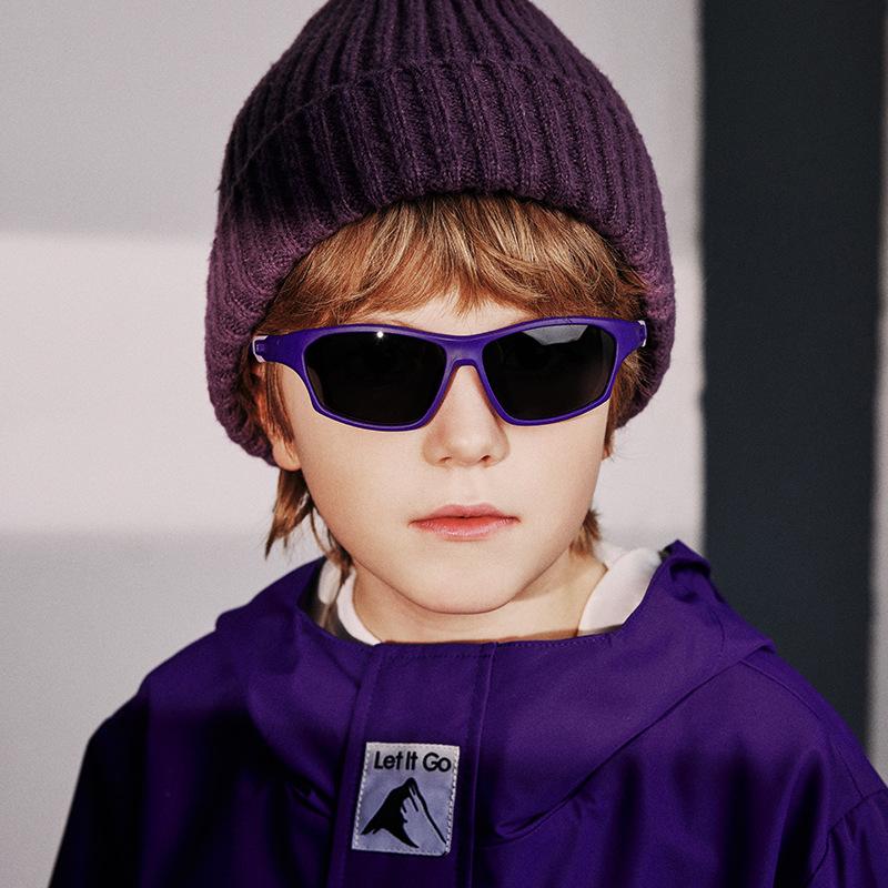 Kids Silicone Polarized Sports Sunglasses For Youth Sunglasses Boys Girls Baseball Cycling Flexible Frame Age 3-12 UV400