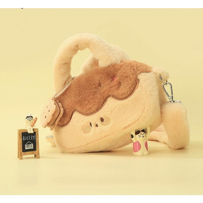 

New super cute cute sweetheart red with plush contrasting color shoulder bag girl portable messenger bag хакі