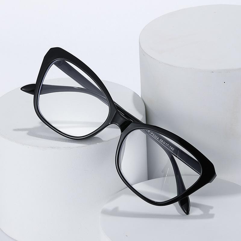 Tr90 Anti-Blue Cat Eye Flat Mirror Contrasting Colors Personalized Plain Simple Glasses Frame Glasses Frame