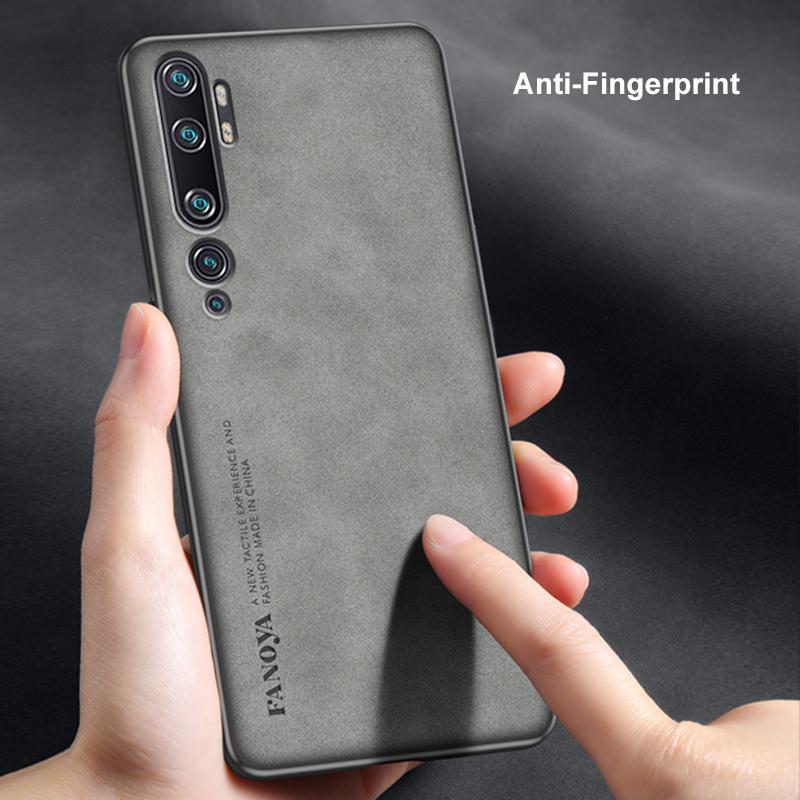 Luksusowe etui ze skóry PU do Xiaomi Mi Note 10 Pro 10Pro etui matowe silikonowe etui ochronne na telefon do Xiaomi Mi CC9 Pro Coque