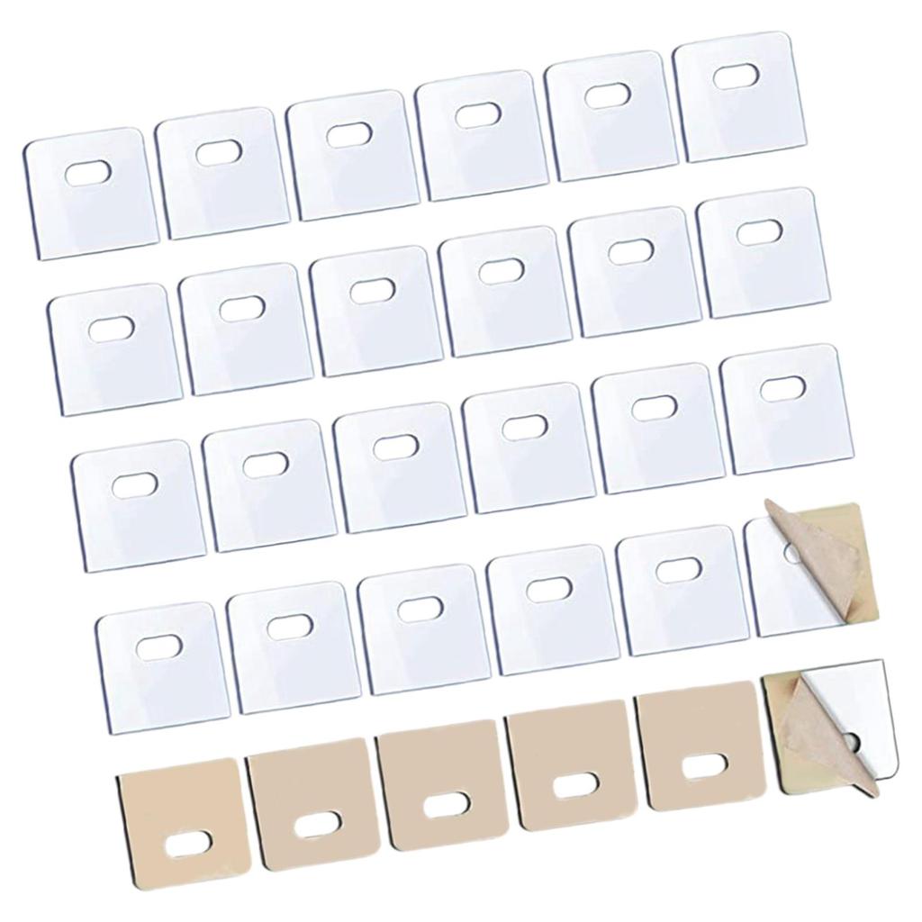 50pcs Clear Vertical Blind Repair Tabs Friendly