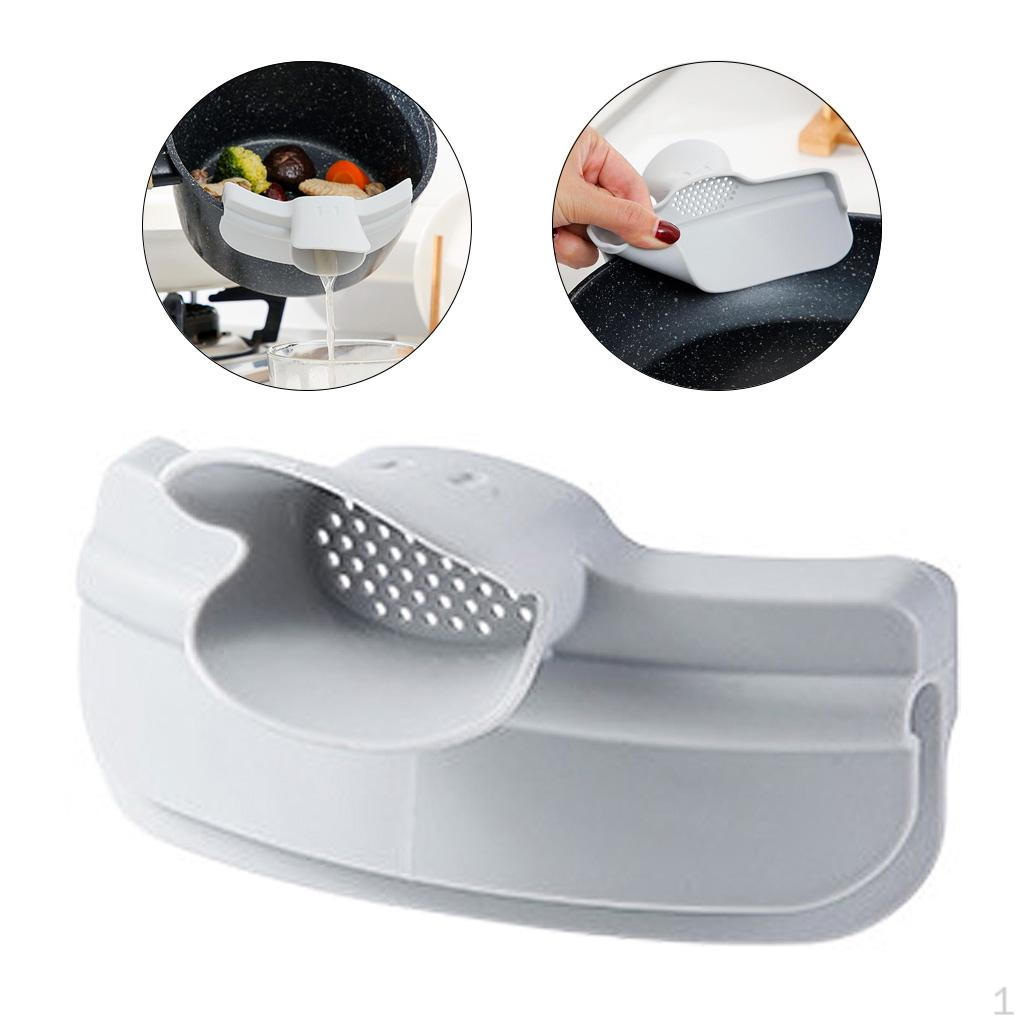

Silicone on Pouring Spout for Soup Bowl Jar Pour AntiLeaking Clip Water Deflector