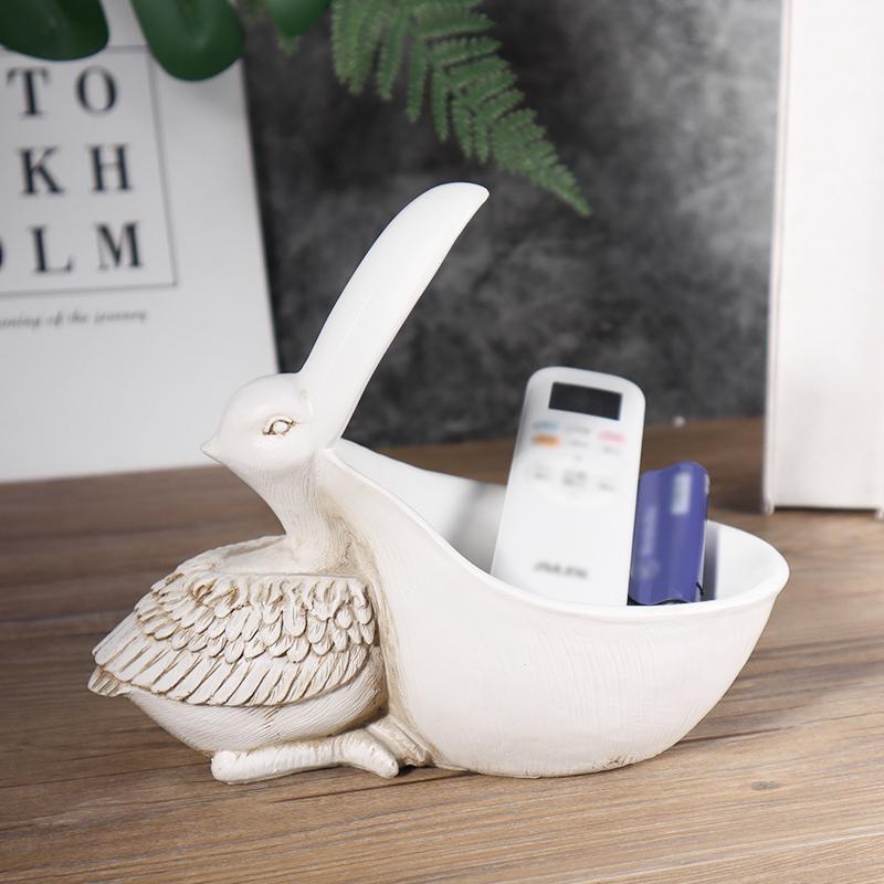 Big Beak Bird Storage Statue Creative Resin Storage Ornament for Home Decor, Bedroom, Living Room, Study, and Office Desk Decor
