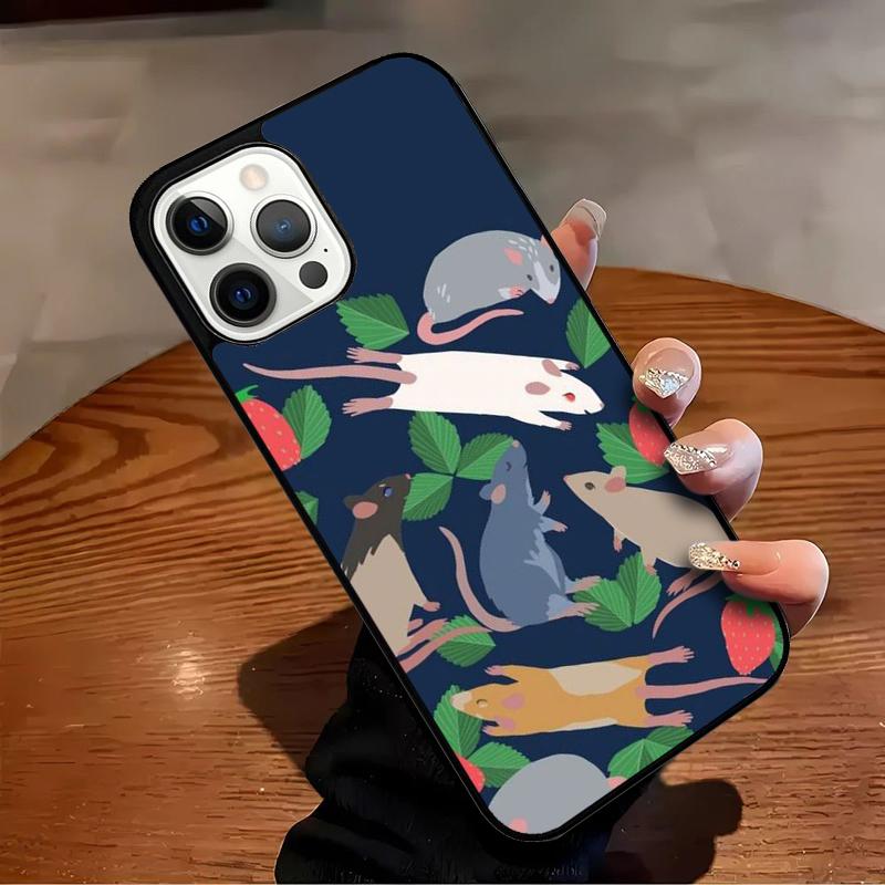Cute Rattie Rats Phone Case For iPhone 17 Air 16 15 14 13 12 11 Pro Max Max Plus Bumper Case Cover