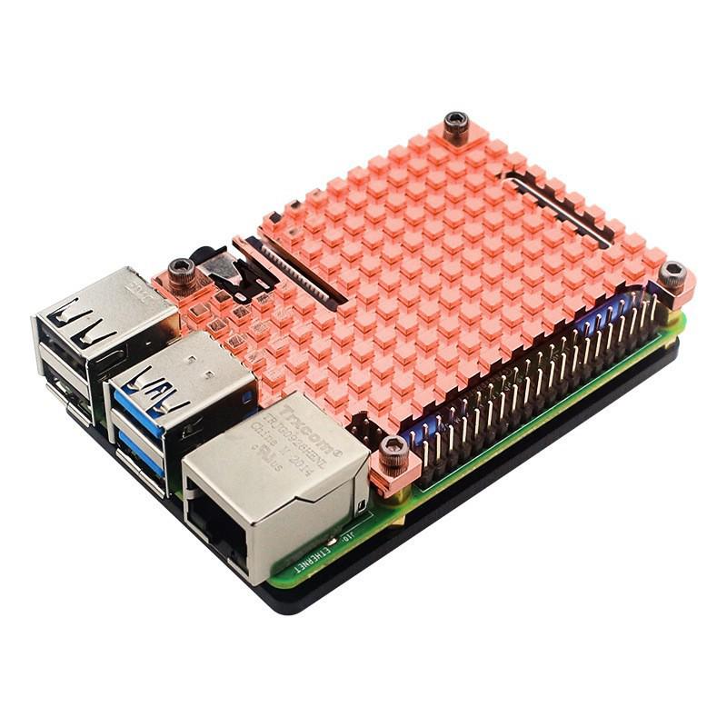 Raspberry Pi 4B Pure Copper Heatsink Radiator for Passive Cooling