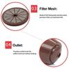 3Pcs/Set Coffee Filter Cup Coffee Capsule Cups Refillable Reusable Compatible with Plastic Piccolo