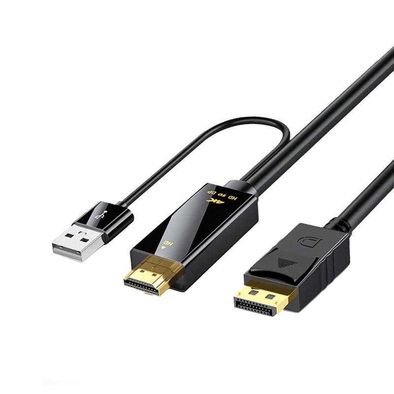 Cable Convertidor 4K compatible con HDMI a DisplayPort DP HDTV Macho a Adaptador Hembra DP Cable de Conversión para Portátil PS5 Xbox Monitor