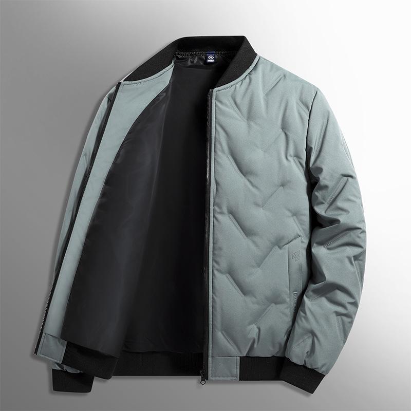 

Зимняя пуховая хлопковая куртка мужская для среднего и молодого возраста, утолщенная теплая хлопковая одежда, приталенная зимняя куртка, топы, стеганые куртки, мужская хлопковая одежда 5XL синий