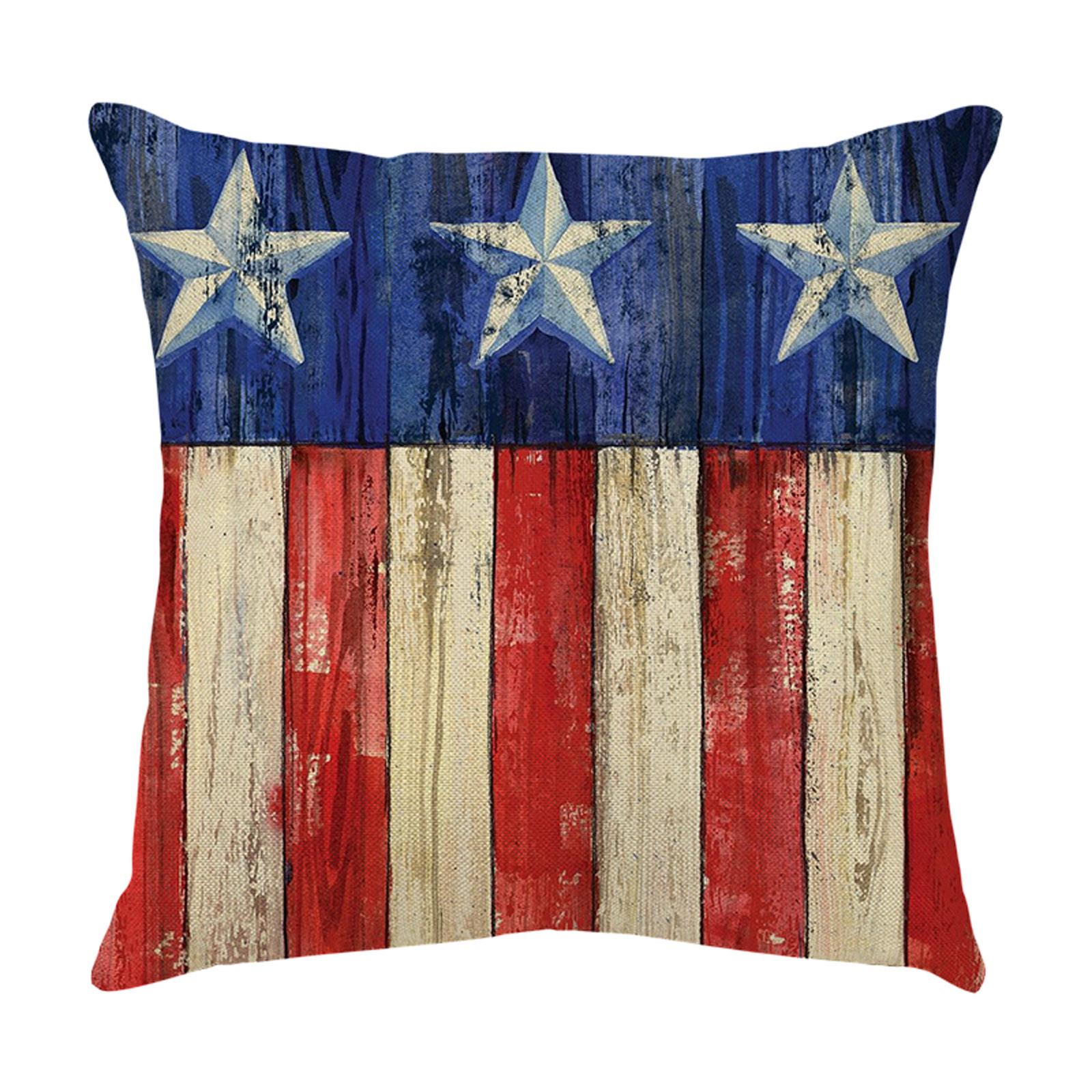 Independence Day Pillowcase Cartoon  Linen Digital Printing Pillowcase