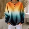 Women's Casual Shirts Long Sleeve Tops Button Up V Neck Loose Knit Fall Favorites For Women