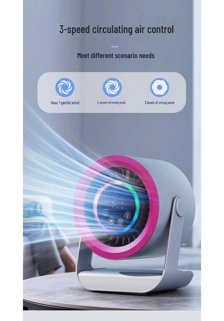 Compact USB Rechargeable Desktop Fan – Silent, Long Battery Life for Office & Study