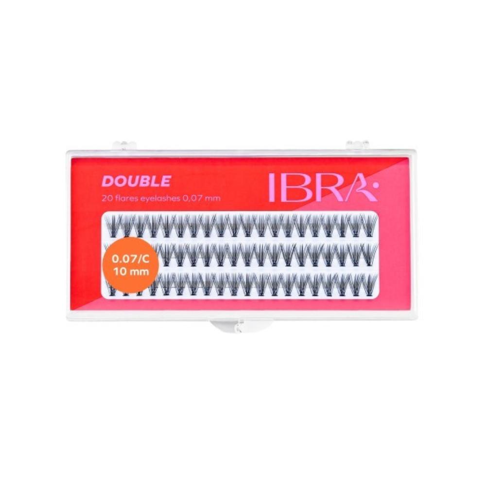

IBRA Makeup Eyelash tufts - Подвійні пучки вій 10 мм