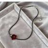 velvet flower - seed bead chain