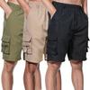 Men's Cargo Shorts Summer Oversized Pants Elastic Waist Large Size Outdoor Jogging Sweatpants Trend Multi Pockets Men Clothes