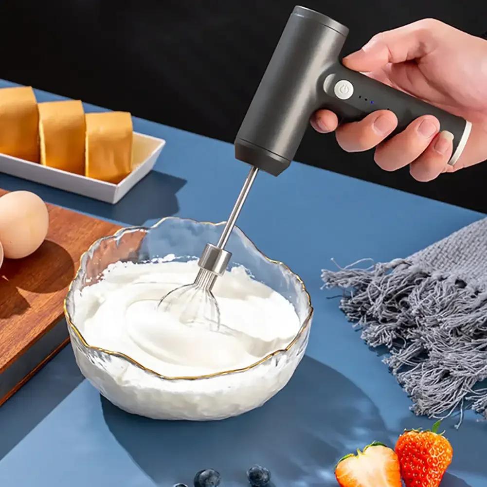 Беспроводной электрический миксер для еды — фото 5